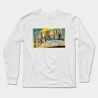 Greetings from Tacoma Washington - Vintage Large Letter Postcard Long Sleeve T-Shirt